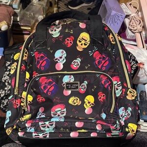 Betsey Johnson New York, NY SKULLS Backpack (Vintage)